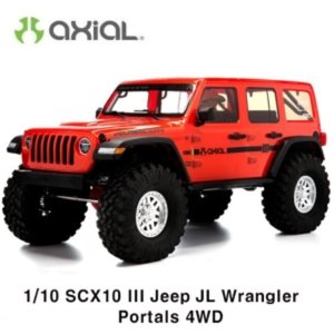 (지프 JL 랭글러-조립완료버전) SCX10III Jeep JLU Wrangler w/Portals,Orange:1/10 RTR 입고완료
