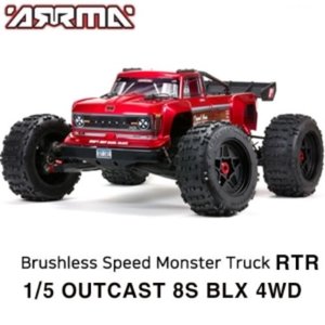 [매장입고][초대형 1/5 몬스터] ARRMA 1/5 OUTCAST 8S BLX 4WD Brushless Stunt Truck RTR [매장입고]
