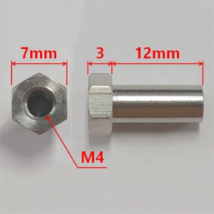 [#TRX4010/23/N-OC] [4개] Stainless Steel Hex Socket Screw for TRX4010/23MM - M4 x 12mm Barrel Nut