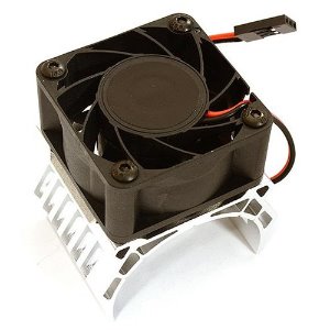 [#C28606SILVER] 42mm Motor Heatsink+40x40mm Cooling Fan 17k RPM 1/8차량용