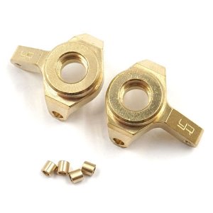 [#AXSC-026] Brass Front Steering Knuckles Set For Axial SCX24