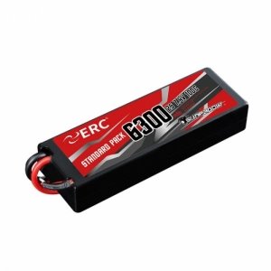 SUNPADOW ERC Lipo Battery 6300mAh 2S1P 7.4V 100C (#ERC6300) 하드케이스, Deans