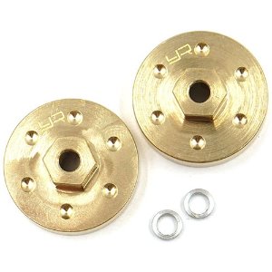 [#AXSC-029] Brass Wheel Hubs 15g 2pcs For Axial SCX24
